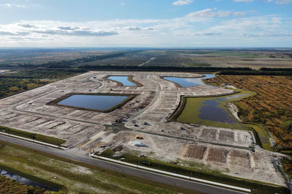 Becker Site Development Drone View